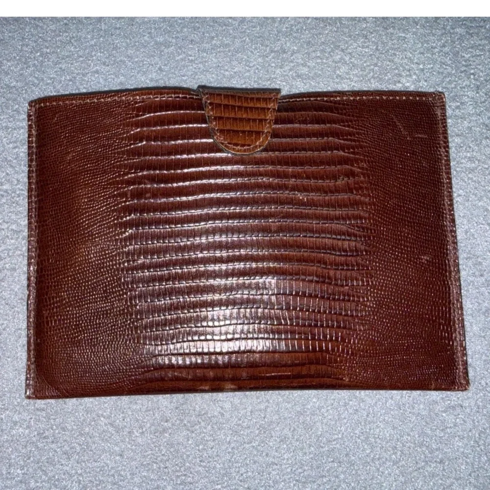 Rare Neiman Marcus West‎ Germany Travel Kit Embossed Leather Case & Accessories